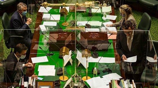 The Victorian government’s pandemic laws passed the lower house on Thursday. 