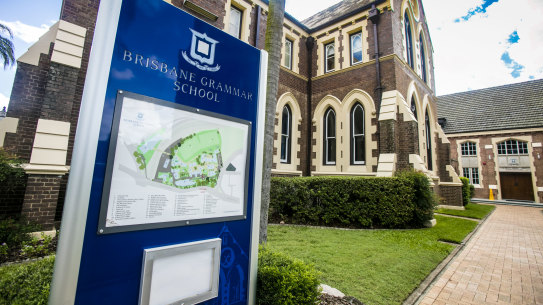 Brisbane Grammar School received $53 million in fees from parents last year and $12 million in state and federal funding.