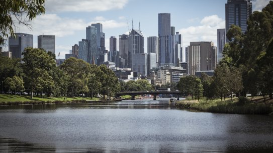 Melbourne’s skyline, where the high-end towers are the most sought after