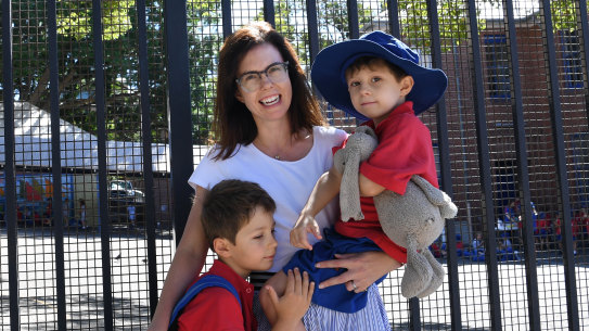 Catherine van der Veen has welcomed a decision to avoid assemblies at her sons' school