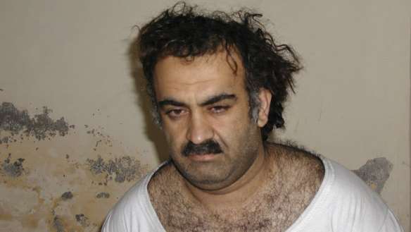 Khalid Sheikh Mohammed is seen shortly after his capture during a raid in Pakistan