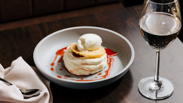 The New York-style cheesecake with boozy Manhattan jelly.