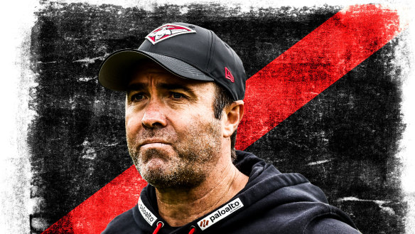 Essendon coach Brad Scott has the Bombers sitting in the top eight.