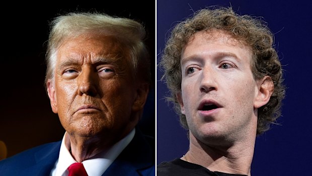 Donald Trump and Mark Zuckerberg.