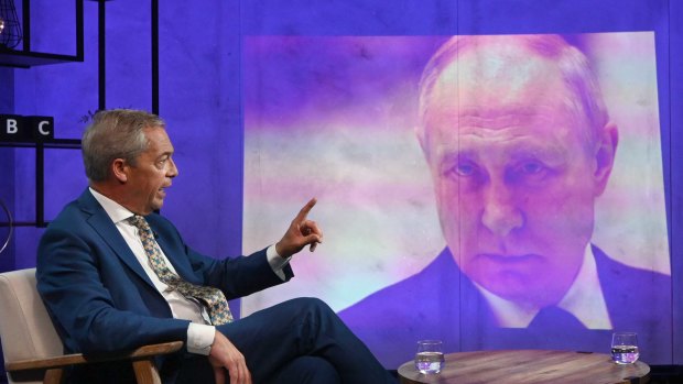 Nigel Farage claims the West provoked Putin’s invasion of Ukraine