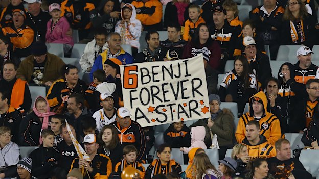 Benji Marshall fans at Campbelltown Stadium.