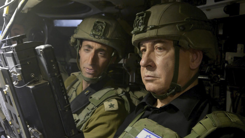 Netanyahu makes surprise Gaza visit days before going to Washington