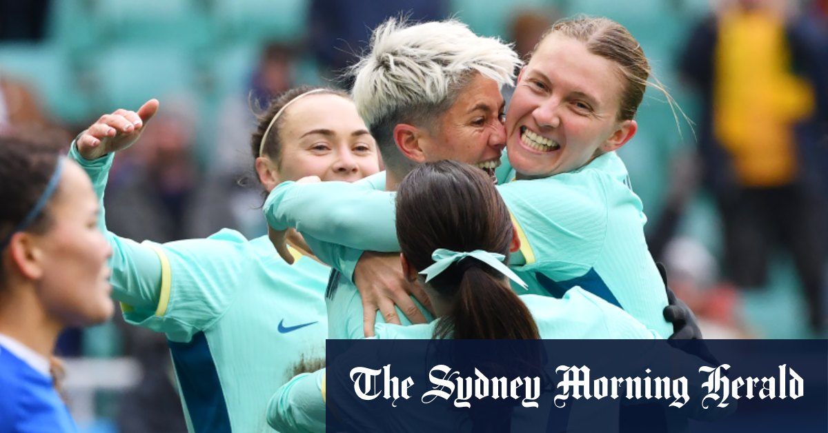 Matildas a inscrit trois buts en fin de match pour battre l’Ouzbékistan au match aller