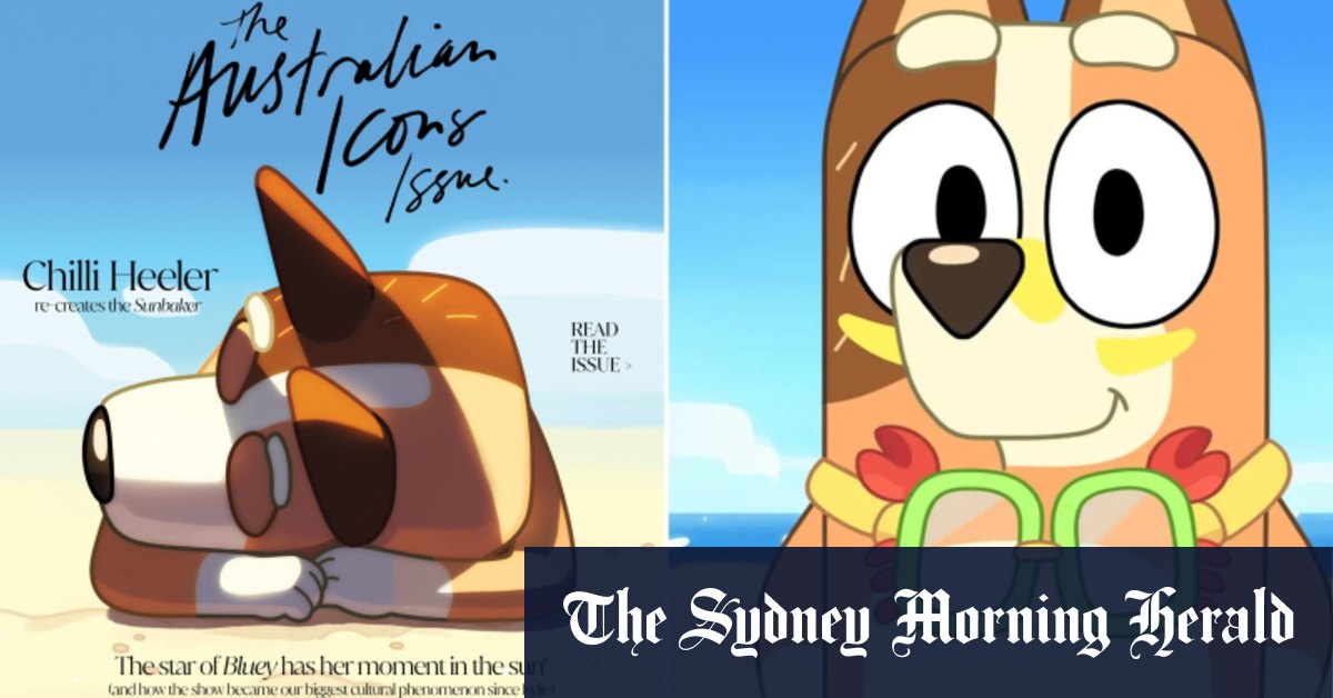 Bluey’s mother Chilli on the cover of In Style Australia