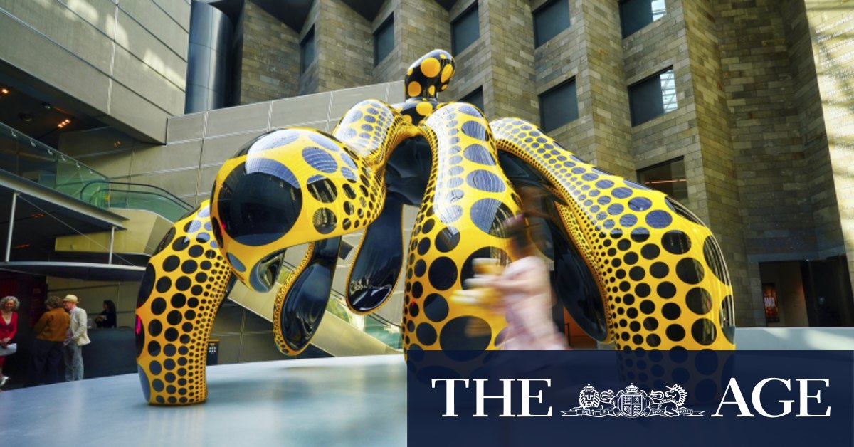 Octopus, alien life form or giant pumpkin? Yayoi Kusama sculpture takes centre stage at NGV