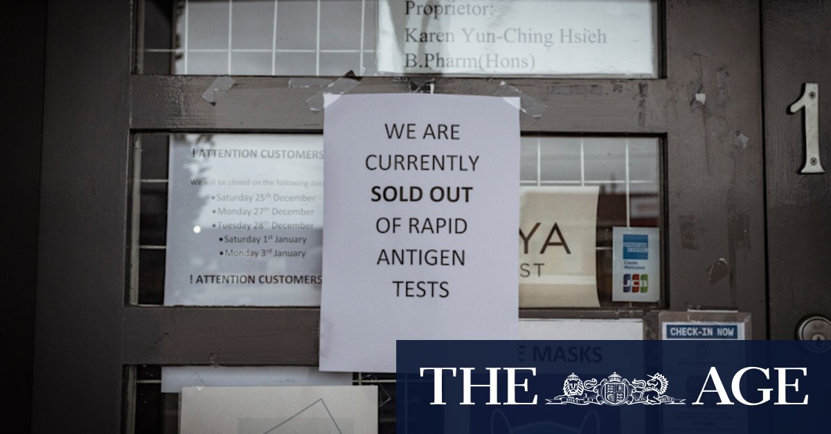 Rapid antigen tests shortage: Australians furious as tests sell out, stalling work, family plans - Vimarsana News