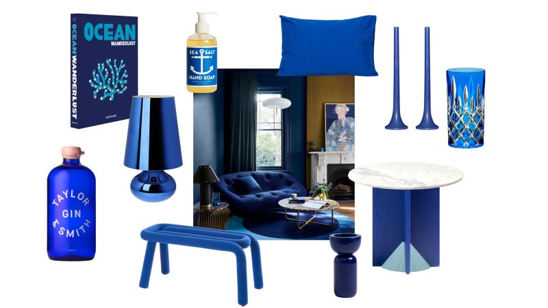 Make a bold statement in your home with bright shades of blue