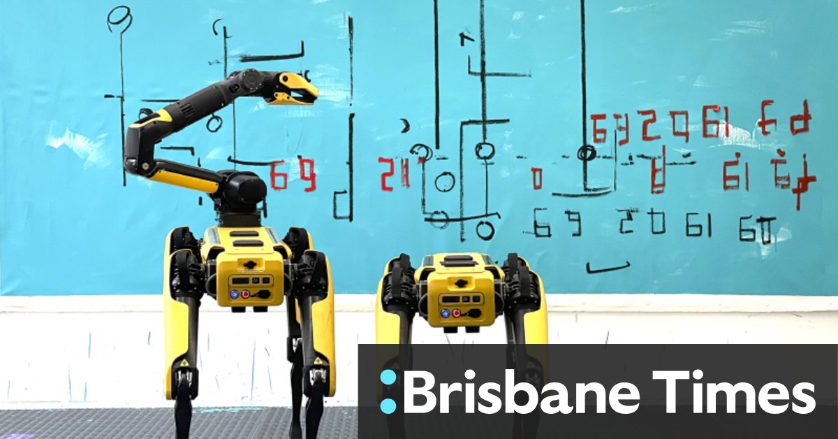 NGV Triennial 3: exhibition has it all including robotic dogs, taped bananas and frozen flowers - Vimarsana News