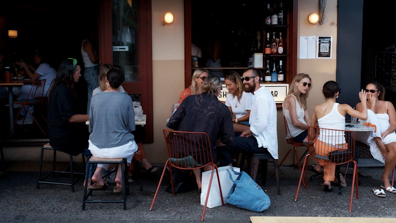 Sydney cafés open late, shifting from coffee to wine