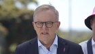 Prime Minister Anthony Albanese campaigning in the Victorian seat of Dunkley on the weekend.