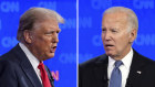 Donald Trump and Joe Biden face off during the debate hosted by CNN.