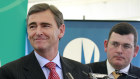 Daniel Andrews, right, was health minister in 2010 under premier John Brumby.