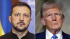 Volodymyr Zelensky and Donald Trump.