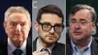 Democrat donors George and Alex Soros, and LinkedIn co-founder Reid Hoffman.
