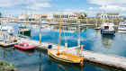 The tranquil marina in Port Townsend; Captain George Vancouver discovered the “safe and capacious harbour” in 1792.