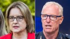 Victorian Premier Jacinta Allan and Acting Police Commissioner Rick Nugent