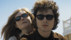 Elle Fanning and Timothée Chalamet in A Complete Unknown.