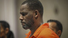 R. Kelly appears during a hearing at the Leighton Criminal Courthouse in Chicago in 2019. 