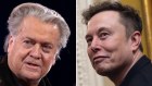 Far-right populist Steve Bannon is clashing with billionaire Elon Musk.