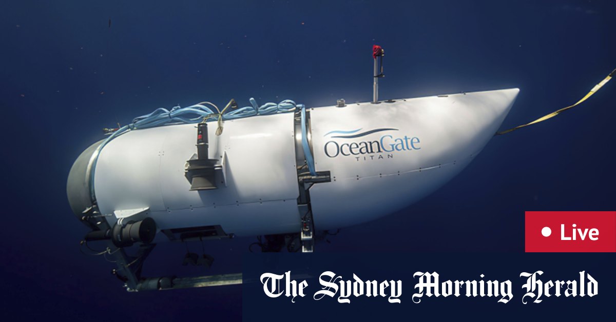 Поиски корабля OceanGate продолжаются возле Титаника;  Подача воздуха уменьшена