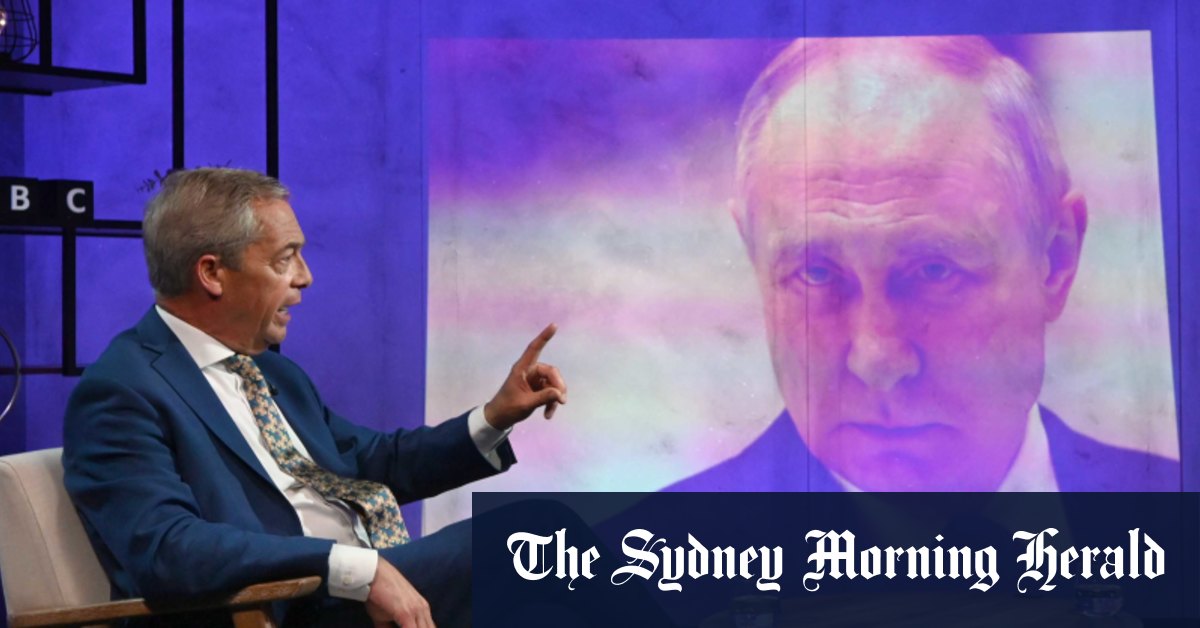 Nigel Farage claims the West provoked Putin’s invasion of Ukraine