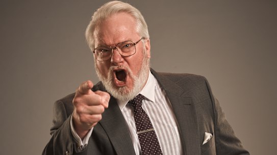 William McInnes as newsroom boss Lindsay Cunningham in the ABC TV drama series The Newsreader.