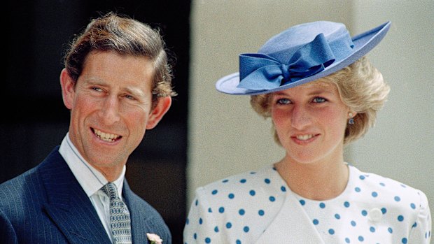 Prince Charles and Princess Diana on their tour to Australia in 1985.