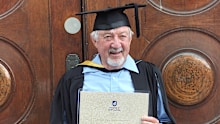 Tim’s most recent degree was completed at 75, and he hasn’t looked back.