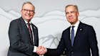 Prime Minister Anthony Albanese meets with Prime Minister of Canada Mark Carney at a bilateral meeting ahead of the G7 Summit.