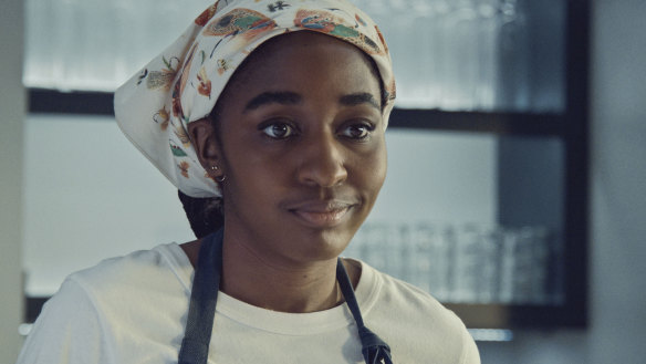 Ayo Edebiri stars as Sydney Adamu in The Bear. 