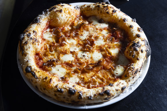 Go-to dish: Pizza with guanciale and honey.