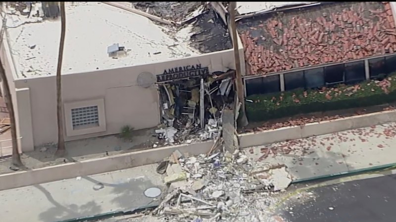 Police, firefighters respond to explosion outside Californian fertility clinic