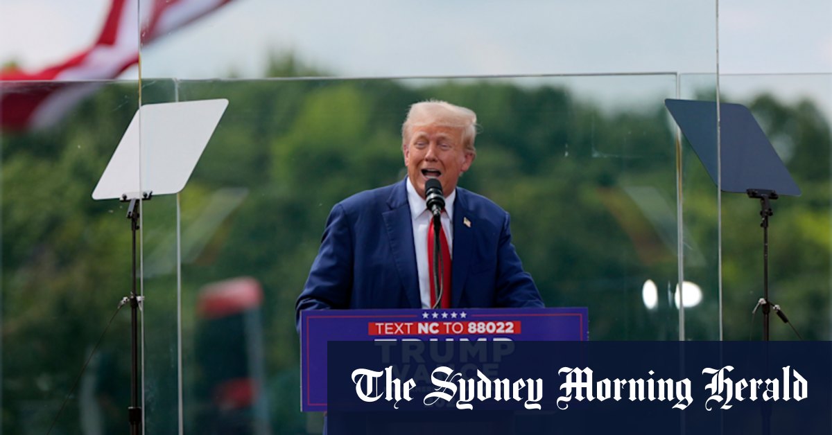 Donald Trump holds first outdoor rally since assassination attempt
