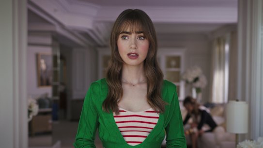 Lily Collis as Emily in season 3 of Emily in Paris.