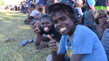 Footy is a religion in the Barunga community.