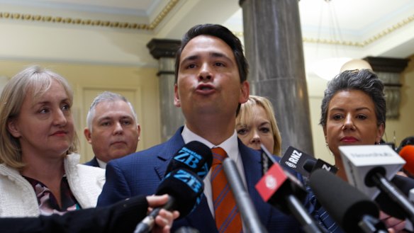 New Zealand Opposition Leader Simon Bridges.