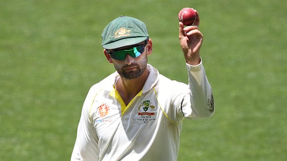 Shining light: Nathan Lyon claimed six wickets in the second innings as India capitulated. 
