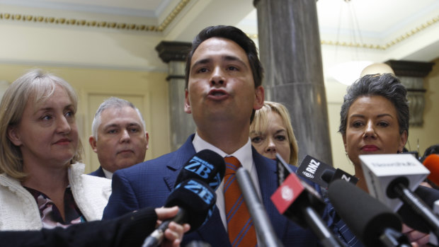 New Zealand Opposition Leader Simon Bridges.