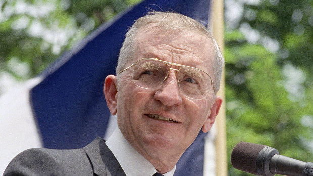 Ross Perot during his presidential campaign in 1992.