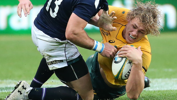 Depth: Injuries to breakaways Ned Hanigan, pictured, and Jack Dempsey have forced Cheika to look further afield. 