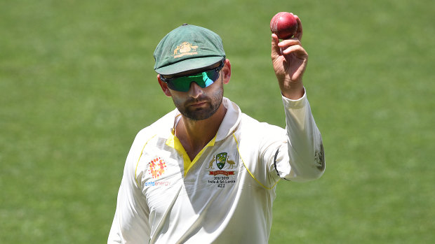 Shining light: Nathan Lyon claimed six wickets in the second innings as India capitulated. 