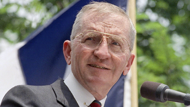 Ross Perot during his Presidential campaign in 1992.
