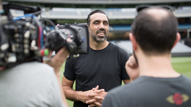 Adam Goodes in a second documentary about his career and race relations titled The Australian Dream.