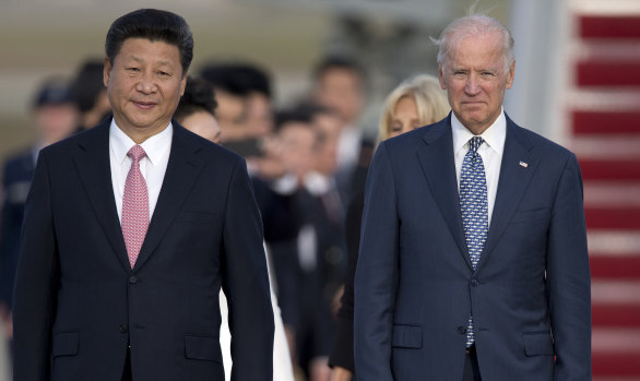 Joe Biden with Xi Jinping in 2015: The Sino-Western Cold War is about to take on a very different character.
