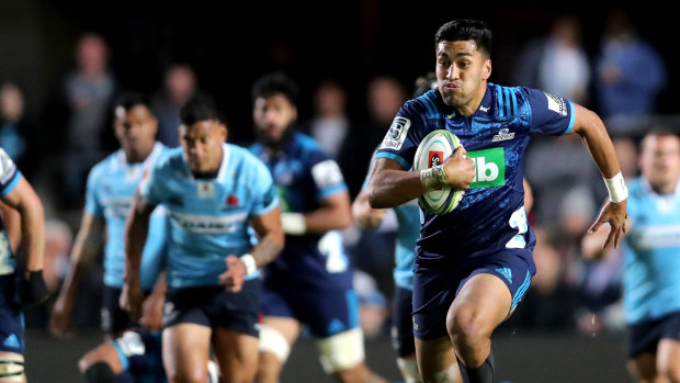 The Waratahs won't be lining up against Blues winger Rieko Ioane this weekend. 
